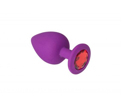 Анальная пробка, Purple Silicone Ruby, S