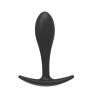 Силиконовая анальная втулка Black silicone, размер S