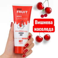 Оральный лубрикант Olo Fruit FLAVOUR со вкусом спелой вишни, водная основа 120 мл Оральный лубрикант Olo Fruit FLAVOUR со вкусом спелой вишни, водная основа 120 мл