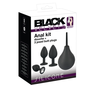 Набор анальный душ + 3 анальные пробки Anal Kit