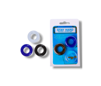 Набор 3 эрекционных кольца Stay Hard Набор 3 эрекционных кольца Stay Hard