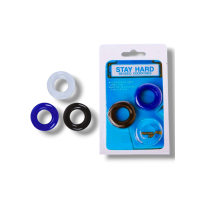 Набор 3 эрекционных кольца Stay Hard Набор 3 эрекционных кольца Stay Hard