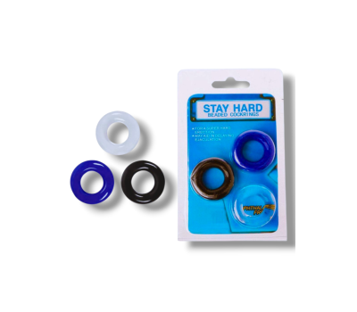 Набор 3 эрекционных кольца Stay Hard Набор 3 эрекционных кольца Stay Hard