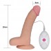 Вибратор на присоске с пультом 8.8" The Ultra Soft Dude, Flesh Vibrating