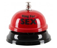 Звонок настольный "RING FOR SEX" бордовый