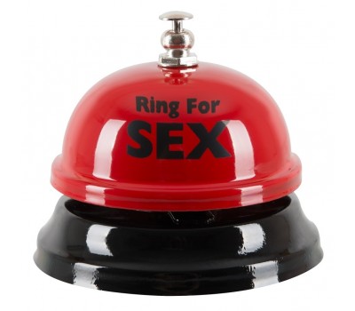 Звонок настольный "RING FOR SEX" бордовый