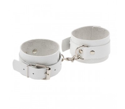 Наручники Leather Standart Hand Cuffs, White