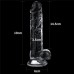 Реалистичный фаллоимитатор с присоской 7.5'' Flawless Clear Dildo, Clear