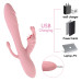 Вагинально- клиторальный вибратор "Eros vibrator", тройная стимуляция, 10 режимов