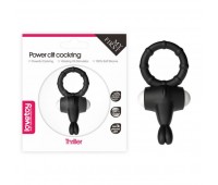 Эрекционное виброкольцо Power Clit Cockring, Black