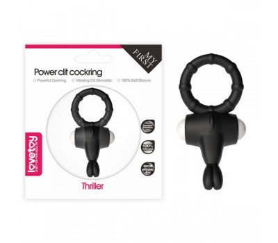 Эрекционное виброкольцо Power Clit Cockring, Black