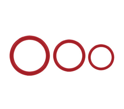 Набор эрекционных колец - Erection Set ЦВЕТ: красный Набор эрекционных колец - Erection Set ЦВЕТ: красный