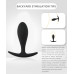 Силиконовая анальная втулка Black silicone, размер S