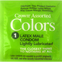 Презервативы Crown Assorted Colors (разноцветные)(по 1шт)