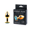 GOLDEN PLUG SMALL (втулка анальная) цвет кристалла голубой, L 72 мм, D 28 мм, вес 50г