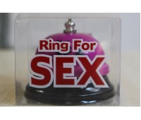 Звонок настольный "RING FOR SEX" малиновый