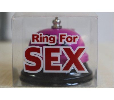 Звонок настольный "RING FOR SEX" малиновый