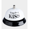 Звонок настольный "RING FOR A KISS" белый