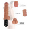 Вибратор "Victor Dildo Vibrator ", 10 режимов вибрации, цвет мулат