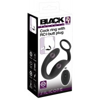 Вибратор простаты с эрекционным кольцом Cock ring with RC butt plug