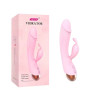 Вибратор кролик "Deformed rabbit", цвет розовый, 10 режимов вибрации