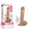 Реалистичный вибратор с прочной присоской 9" The Ultra Soft Dude, Flesh Vibratin