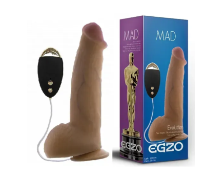 Вибратор на присоске EGZO Ciberskin DVR002 ( 20,5 см х 5 см )