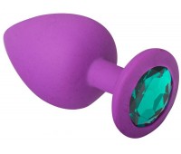 Анальная пробка, Purple Silicone Emerald, L