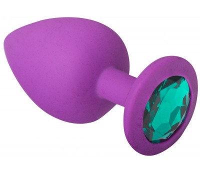 Анальная пробка, Purple Silicone Emerald, L