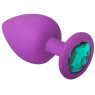 Анальная пробка, Purple Silicone Emerald, L