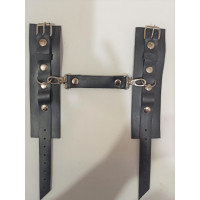 Премиум наручники из натуральной кожи Soft Skin BDSM Desire черный