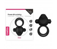 Эрекционное виброкольцо Power Clit Cockring, Black