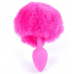 Анальная пробка ( размер S ) с хвостом Boss Series - Silicon PLUG Bunny Tail Pink