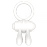 Эрекционное виброкольцо Power Clit Cockring, White