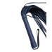 Классическая кожаная плеть с петлей на рукояти Premium Dark blue