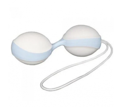 Вагинальные шарики Amor Gym Balls white-blue