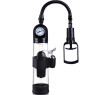 Вакуумная вибропомпа с манометром и вибрацией Penis Pump Steam-Gauge прозрачный