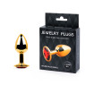 GOLDEN PLUG SMALL (втулка анальная) цвет кристалла красный, L 72 мм, D 28 мм, вес 50г