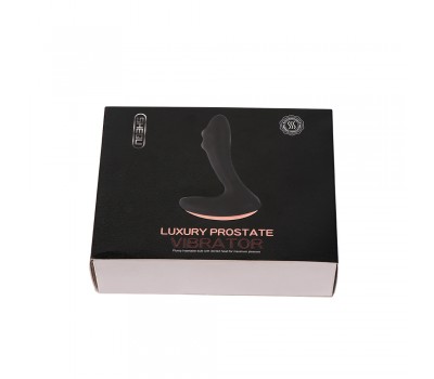 Анальный стимулятор Luxury Prostate 7 режимов вибрации цвет черный
