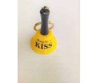 Брелок-колокольчик " Ring for a Kiss" желтый