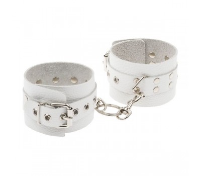 Наручники Leather Rastraints Hand Cuffs, White