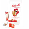 Оральная смазка Lick It! Sparkling Wine and Strawberry 50 мл (веганская)