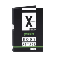 Духи с феромонами для мужчин X phero Men Green Body Attack, 1 ml