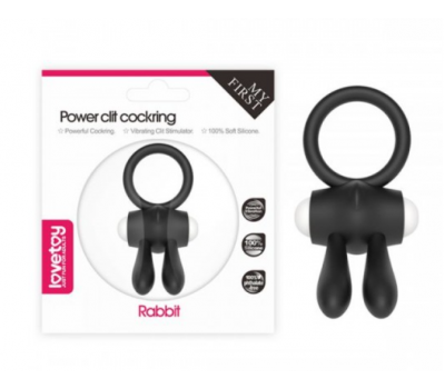 Эрекционное виброкольцо Power Clit Cockring, Black