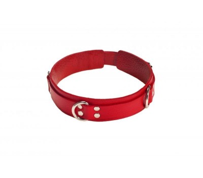 Ошейник Slave leather collar, Red