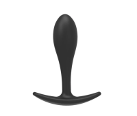 Силиконовая анальная втулка Black silicone, размер L