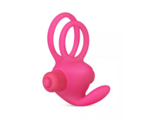 Эрекционное виброкольцо Power Clit Cockring, Pink