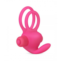 Эрекционное виброкольцо Power Clit Cockring, Pink