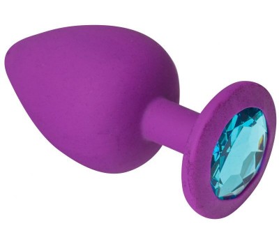 Анальная пробка, Purple Silicone Topaz, L