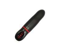 Классический вибратор с гладкой поверхностью AMOR VIBRATOR REAL MEDIUM Black (Приложение НЕ Функционирует!)